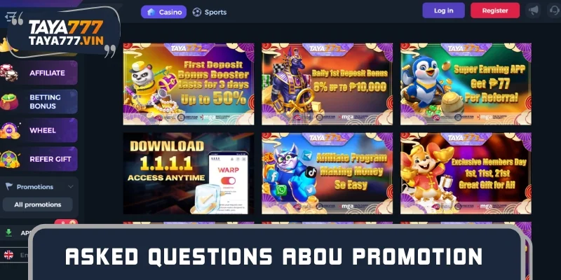 Answers to frequently asked questions about the promotion system