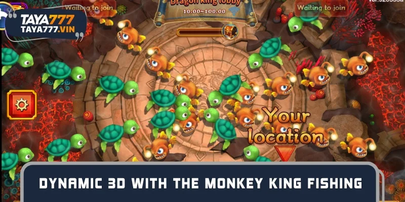 Dynamic 3D underwater world with the Monkey King Fishing