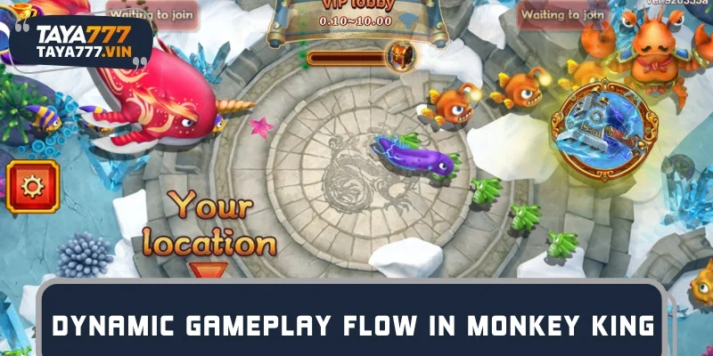 Dynamic gameplay flow showcasing cannon selection