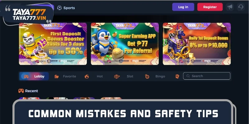 Common frequent registration errors and account safety