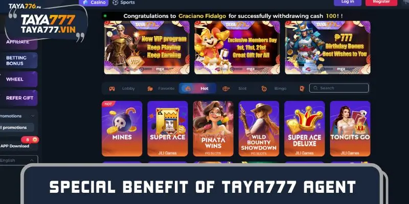 Special benefit of TAYA777 Agent