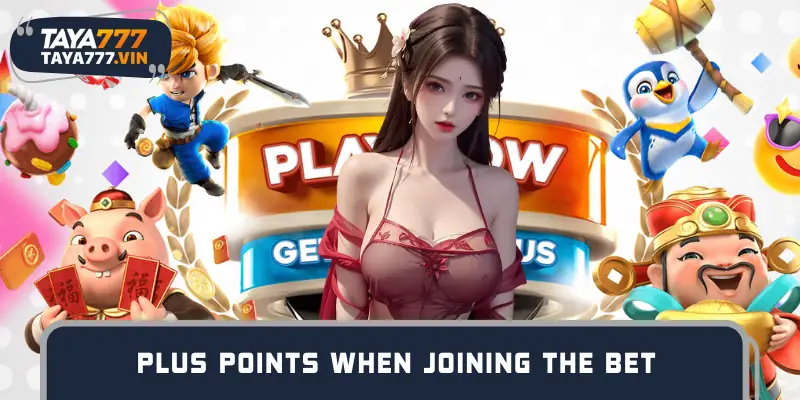 Plus points when joining the bookmaker to bet