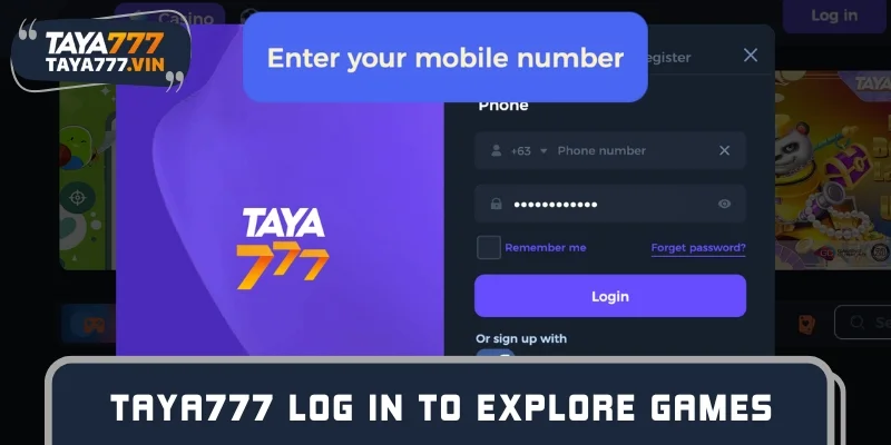 TAYA777 log in to explore a world of exciting games