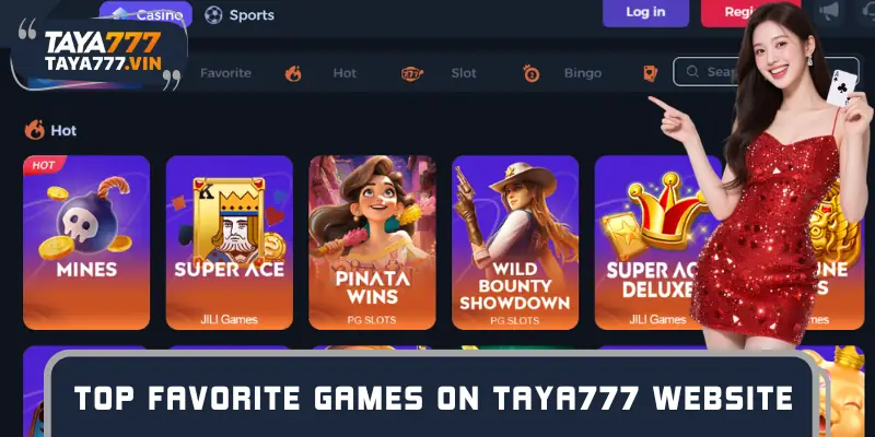 Top favorite games on TAYA777 website